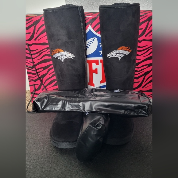 NIB OFICIAL NFL  DENVER BRONCOS WINTER BOOTS - Picture 4 of 6